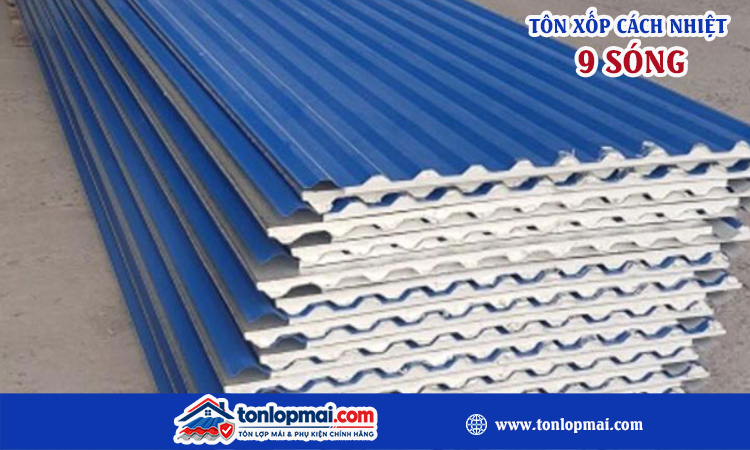 Tôn xốp cách nhiệt 9 sóng